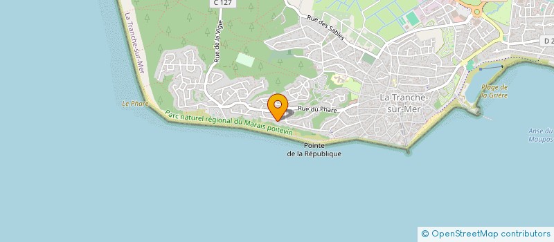 localisation de l'entreprise OCEAN IMMOBILIER à LA TRANCHE-SUR-MER