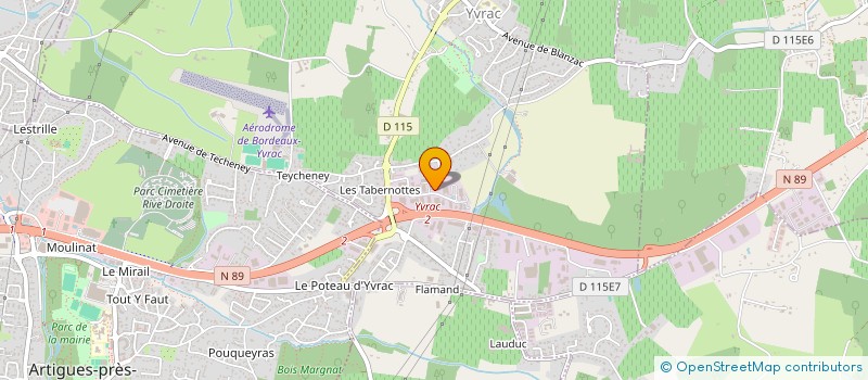 localisation de l'entreprise OCEAN MAINTENANCE INDUSTRIELLE BATIMENT  YVRAC