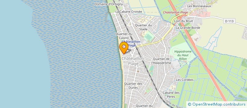 localisation de l'entreprise OCEAN PROJETS à CHATELAILLON-PLAGE