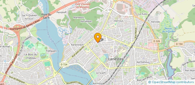 localisation de l'entreprise OCEAN SAILS  LANESTER