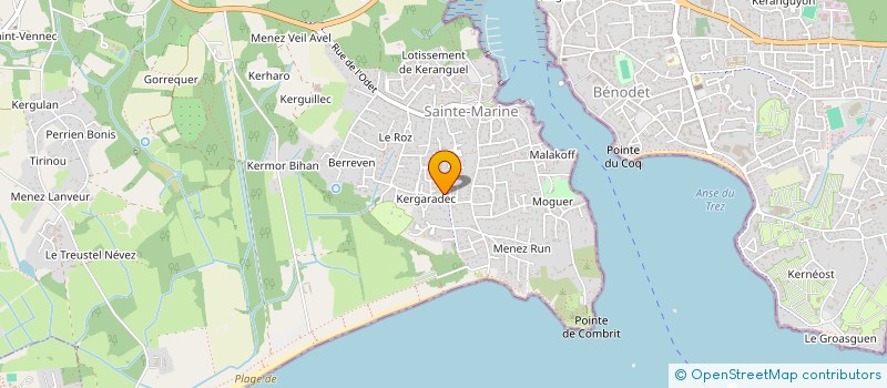 localisation de l'entreprise OCEAN SAINTE MARINE  COMBRIT