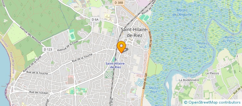 localisation de l'entreprise OCEAN SAUVETAGE ET SECOURISME  SAINT-HILAIRE-DE-RIEZ