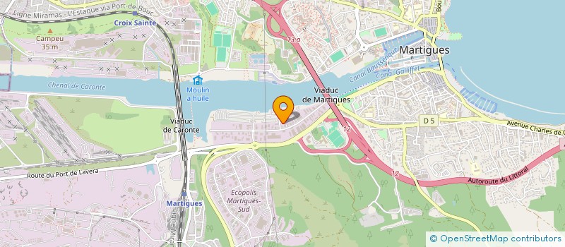 localisation de l'entreprise OCEAN TECHNIQUE à MARTIGUES