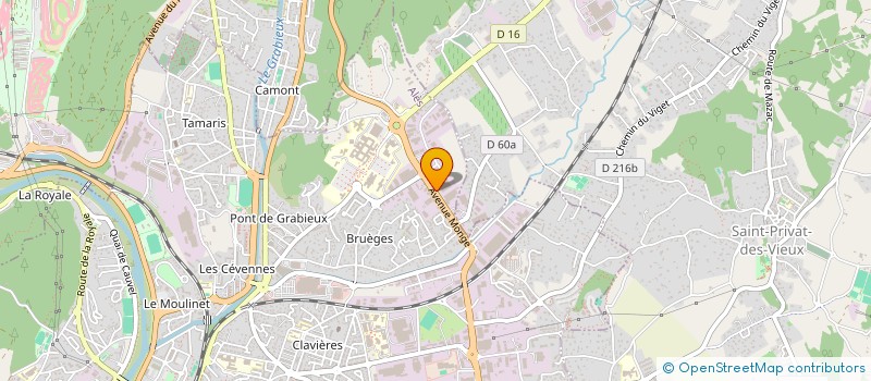 localisation de l'entreprise OCEAN WOK  ALES