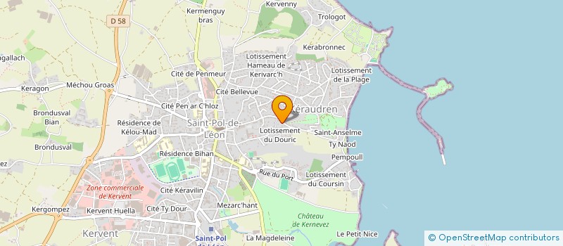 localisation de l'entreprise OCEANAUTES ST POLITAINS  SAINT-POL-DE-LEON