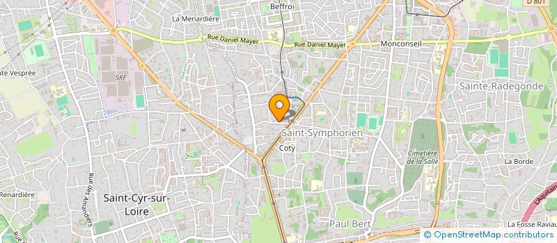 localisation de l'entreprise OCEANE à TOURS