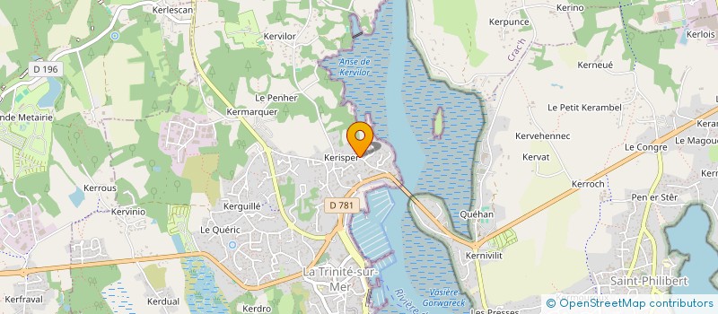 localisation de l'entreprise OCEANE  LA TRINITE-SUR-MER