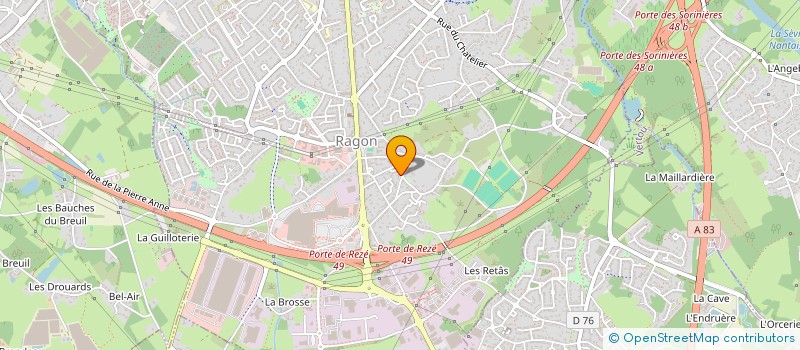 localisation de l'entreprise OCEANE 412  REZE