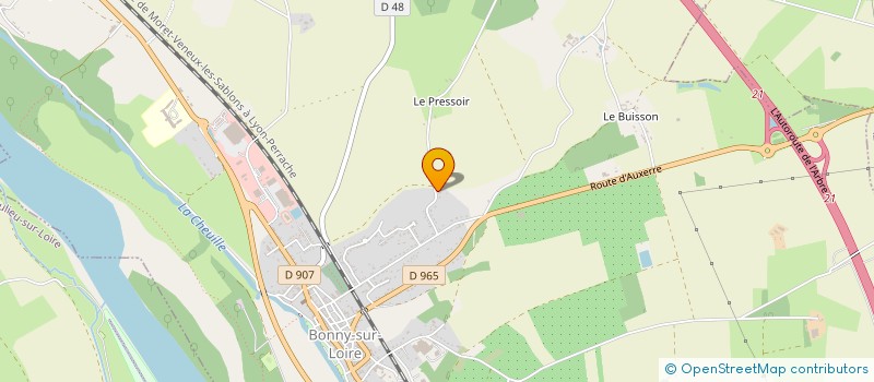 localisation de l'entreprise OCEANE à BONNY-SUR-LOIRE