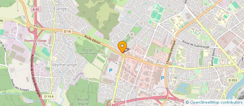 localisation de l'entreprise OCEANE à THIONVILLE