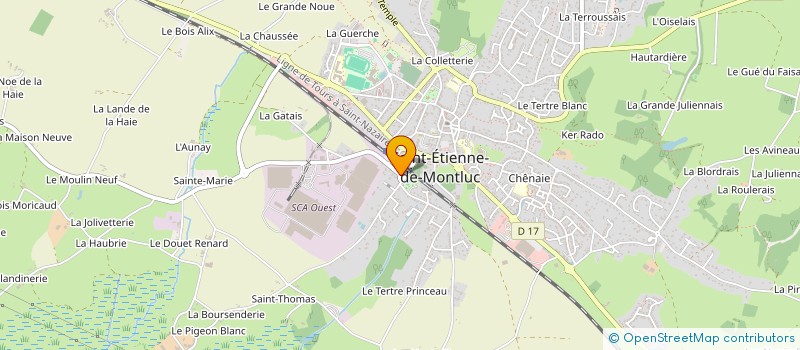 localisation de l'entreprise OCEANE à SAINT-ETIENNE-DE-MONTLUC