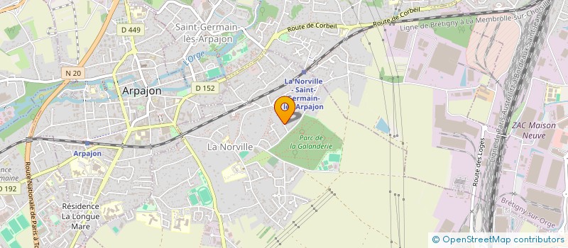 localisation de l'entreprise OCEANE à ARPAJON