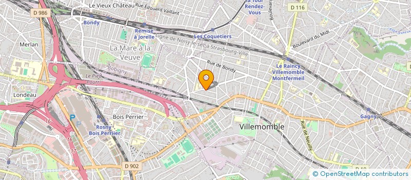localisation de l'entreprise OCEANE à VILLEMOMBLE