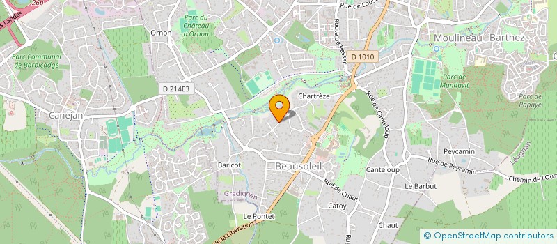 localisation de l'entreprise OCEANE  GRADIGNAN