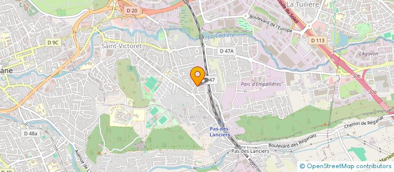 localisation de l'entreprise OCEANE  SAINT-VICTORET