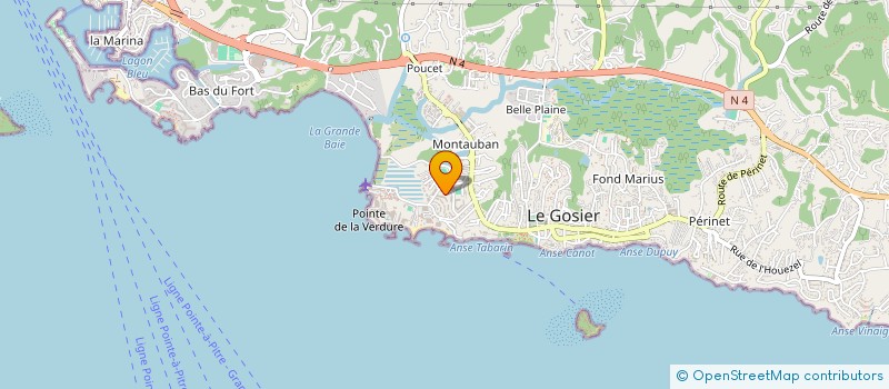 localisation de l'entreprise OCEANE à LE GOSIER