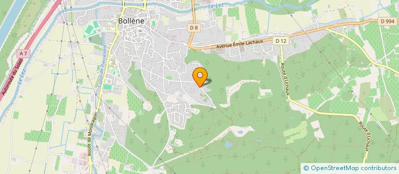 localisation de l'entreprise OCEANE  BOLLENE