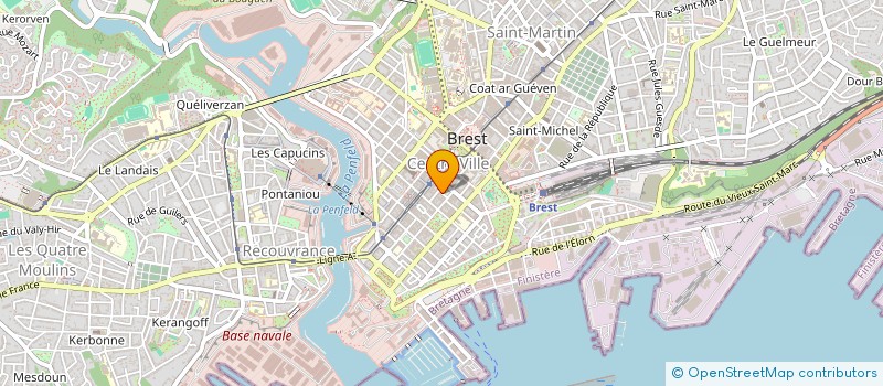 localisation de l'entreprise OCEANE ASSURANCES à BREST