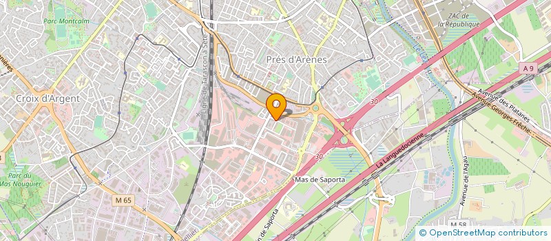 localisation de l'entreprise OCEANE AUTO SARL à MONTPELLIER