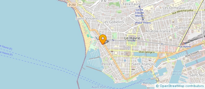 localisation de l'entreprise OCEANE BIS à LE HAVRE