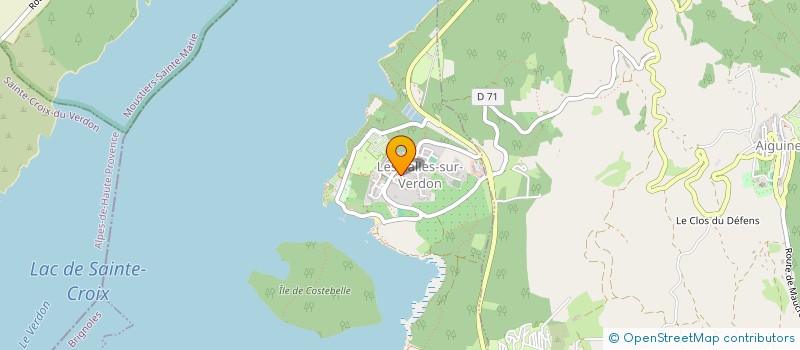 localisation de l'entreprise OCEANE BOUSQUET  LES SALLES-SUR-VERDON