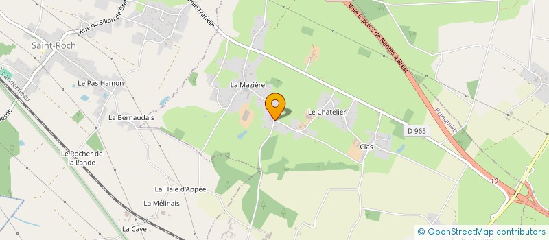 localisation de l'entreprise OCEANE CLOISONS SECHES ISOLATION à PRINQUIAU