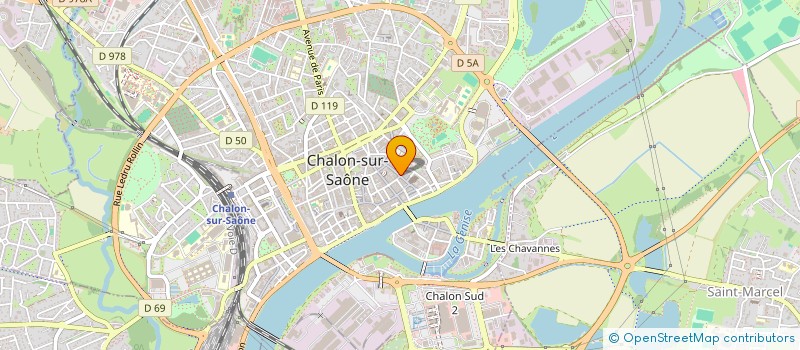 localisation de l'entreprise OCEANE ET ANGELINE à CHALON-SUR-SAONE