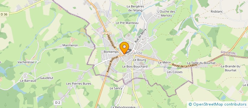 localisation de l'entreprise OCEANE ET LILIAN à AIGURANDE