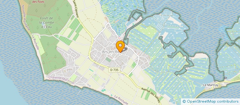 localisation de l'entreprise OCEANE LOGISTIQUE à ARS-EN-RE
