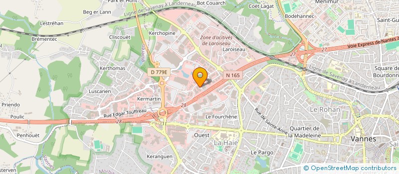 localisation de l'entreprise OCEANE PARE-BRISE à VANNES