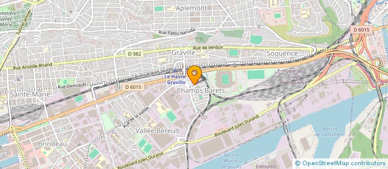 localisation de l'entreprise OCEANE PEINTURE à LE HAVRE