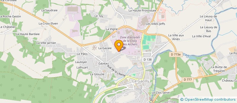 localisation de l'entreprise OCEANE PROFILS à LA GACILLY