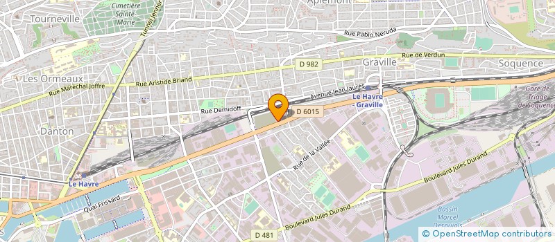 localisation de l'entreprise OCEANE RESORT à LE HAVRE