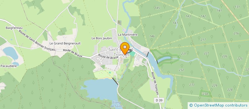 localisation de l'entreprise OCEANE SAINTIGNY  SAINT-BONNET-TRONCAIS