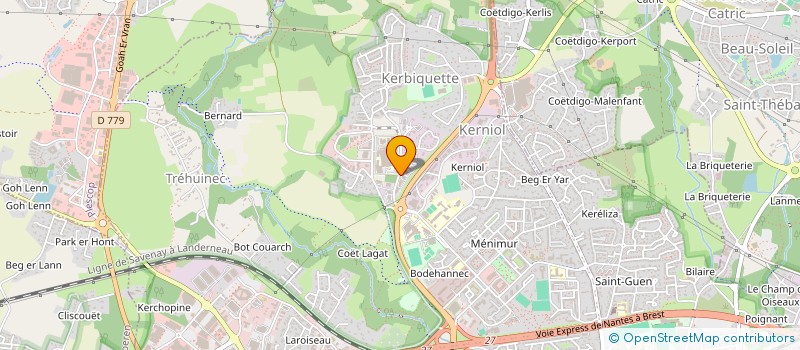 localisation de l'entreprise OCEANE SANTE BEAUTE à VANNES