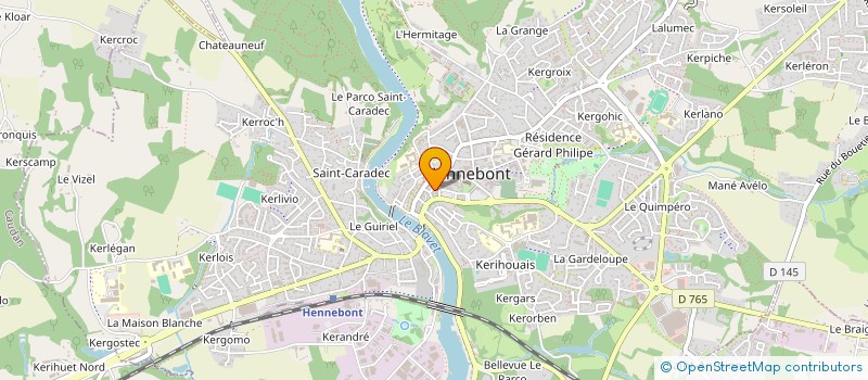 localisation de l'entreprise OCEANE VIDEO DIFFUSION  HENNEBONT