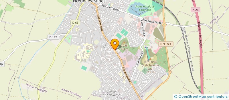 localisation de l'entreprise OCEANHYSS à NOEUX LES MINES