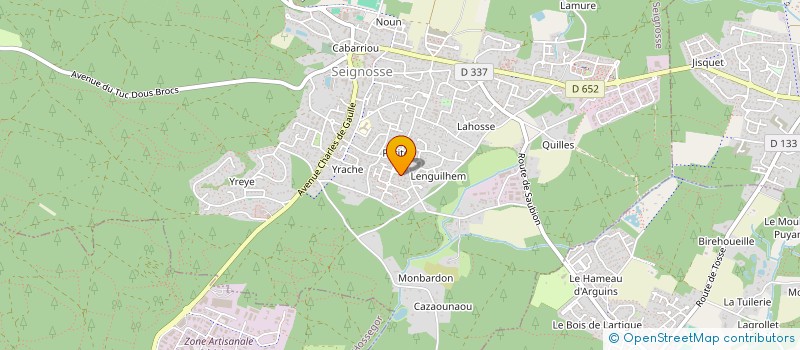 localisation de l'entreprise OCEANIA BASTIDA VIVINI  SEIGNOSSE