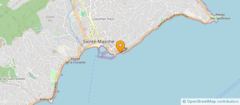 localisation de l'entreprise OCEANIA.BLUE à SAINTE-MAXIME