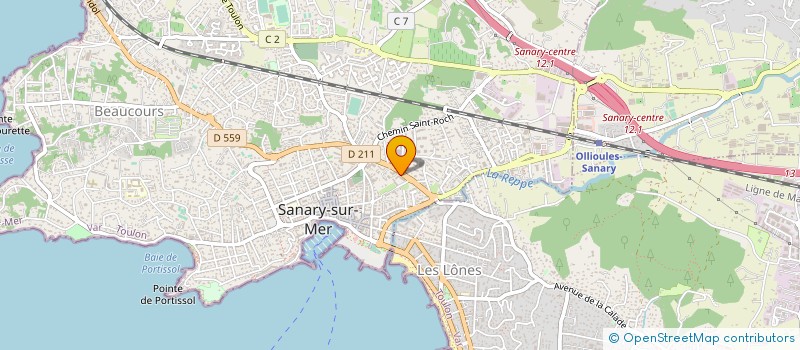localisation de l'entreprise OCEANICA PROD à SANARY-SUR-MER