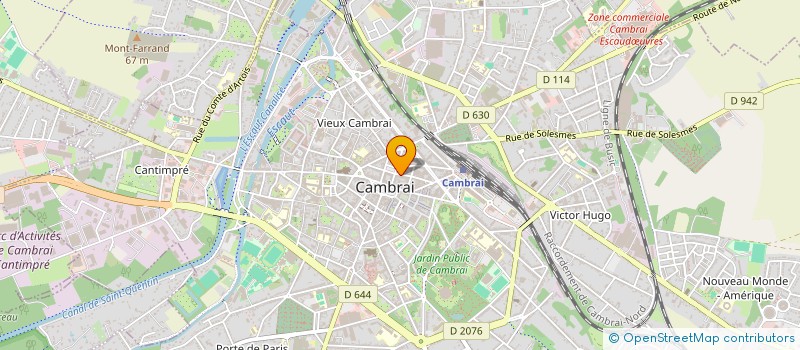 localisation de l'entreprise OCEANIDE à CAMBRAI
