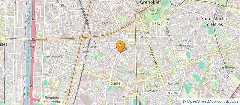 localisation de l'entreprise OCEANIDE BEAUTE à GRENOBLE