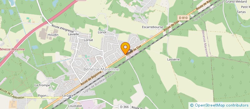 localisation de l'entreprise OCEANIE PIERRES  BENESSE-MAREMNE