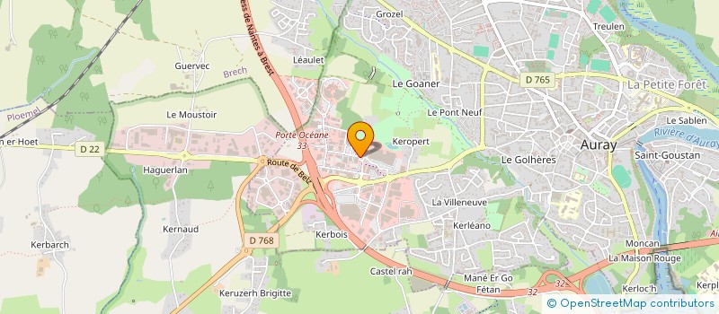 localisation de l'entreprise OCEANIMMO à AURAY
