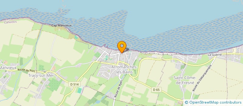 localisation de l'entreprise OCEANIS 11 à ARROMANCHES-LES-BAINS