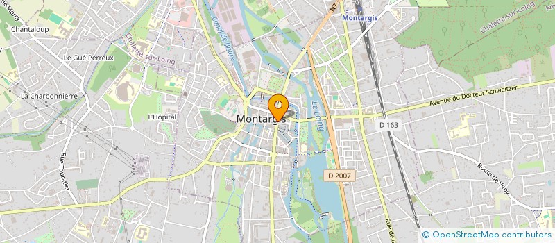 localisation de l'entreprise OCEANIS à MONTARGIS