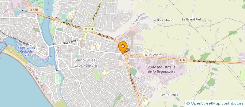 localisation de l'entreprise OCEANIS à SAINT-GILLES-CROIX-DE-VIE