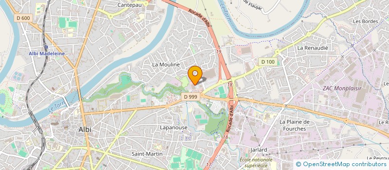 localisation de l'entreprise OCEANIS à ALBI