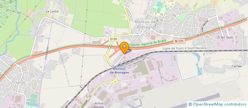 localisation de l'entreprise OCEANIS INGENIERIE  MONTOIR-DE-BRETAGNE