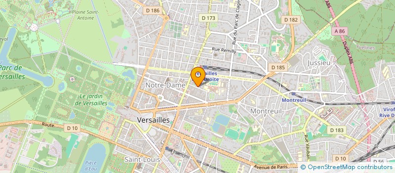 localisation de l'entreprise OCEANOSOR - X à VERSAILLES